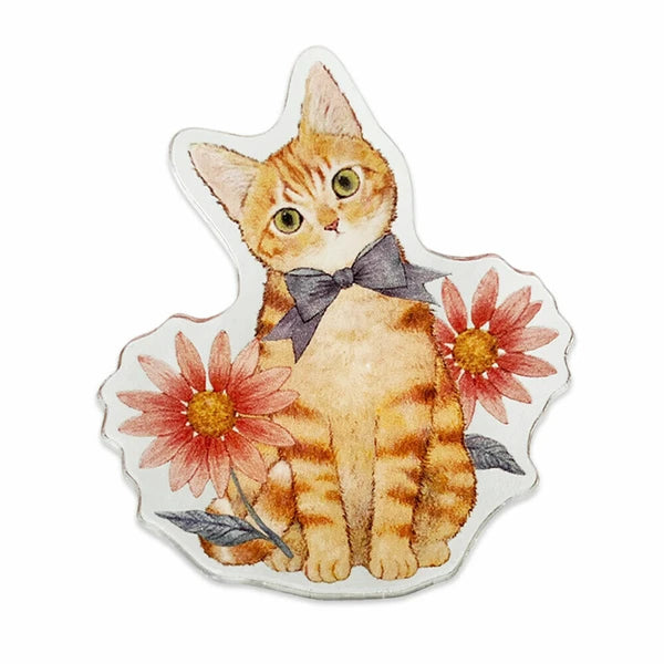 Ginger Cat Acrylic Clip