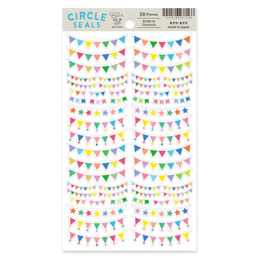 Garland Circle Stickers