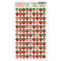 Strawberry Circle Stickers
