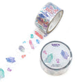 Crystal with Silver Foil Washi Tape