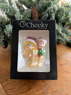Naughty Santa and Mrs. Claus Christmas Ornament