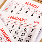 2026 15-Month Work Station Calendar