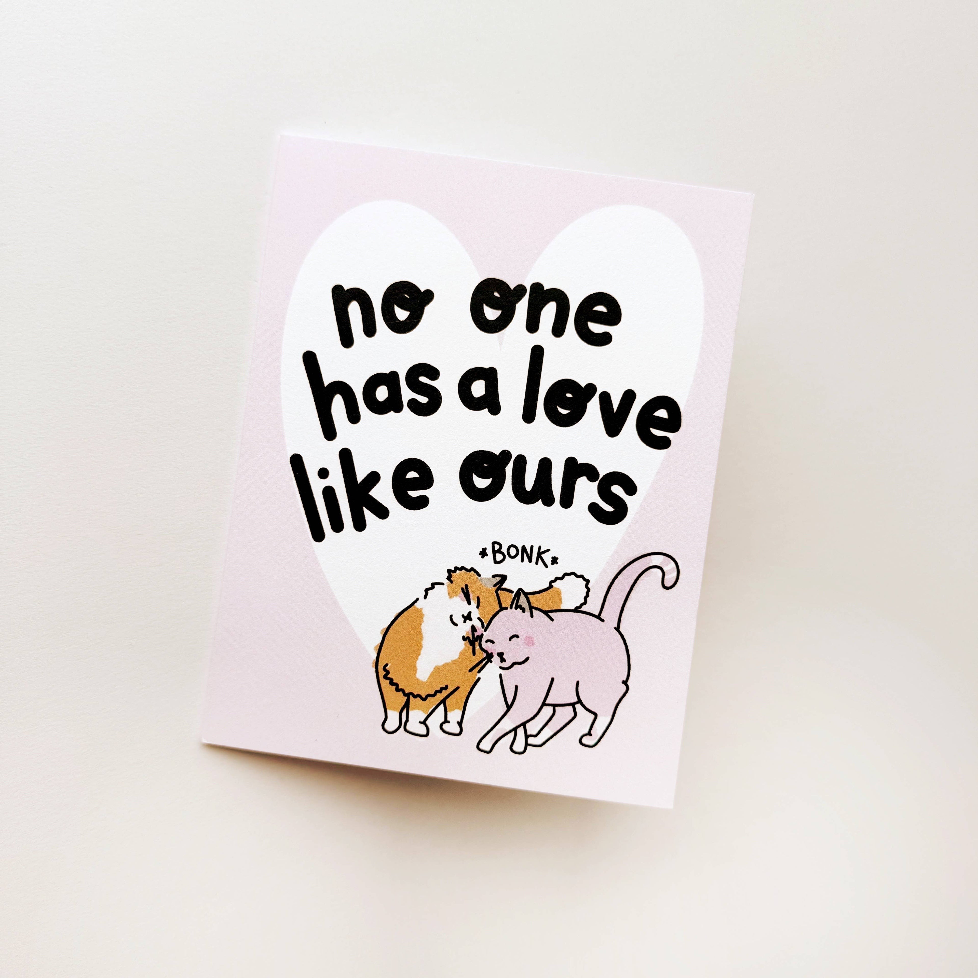 Kitty Head Bonk Love Card