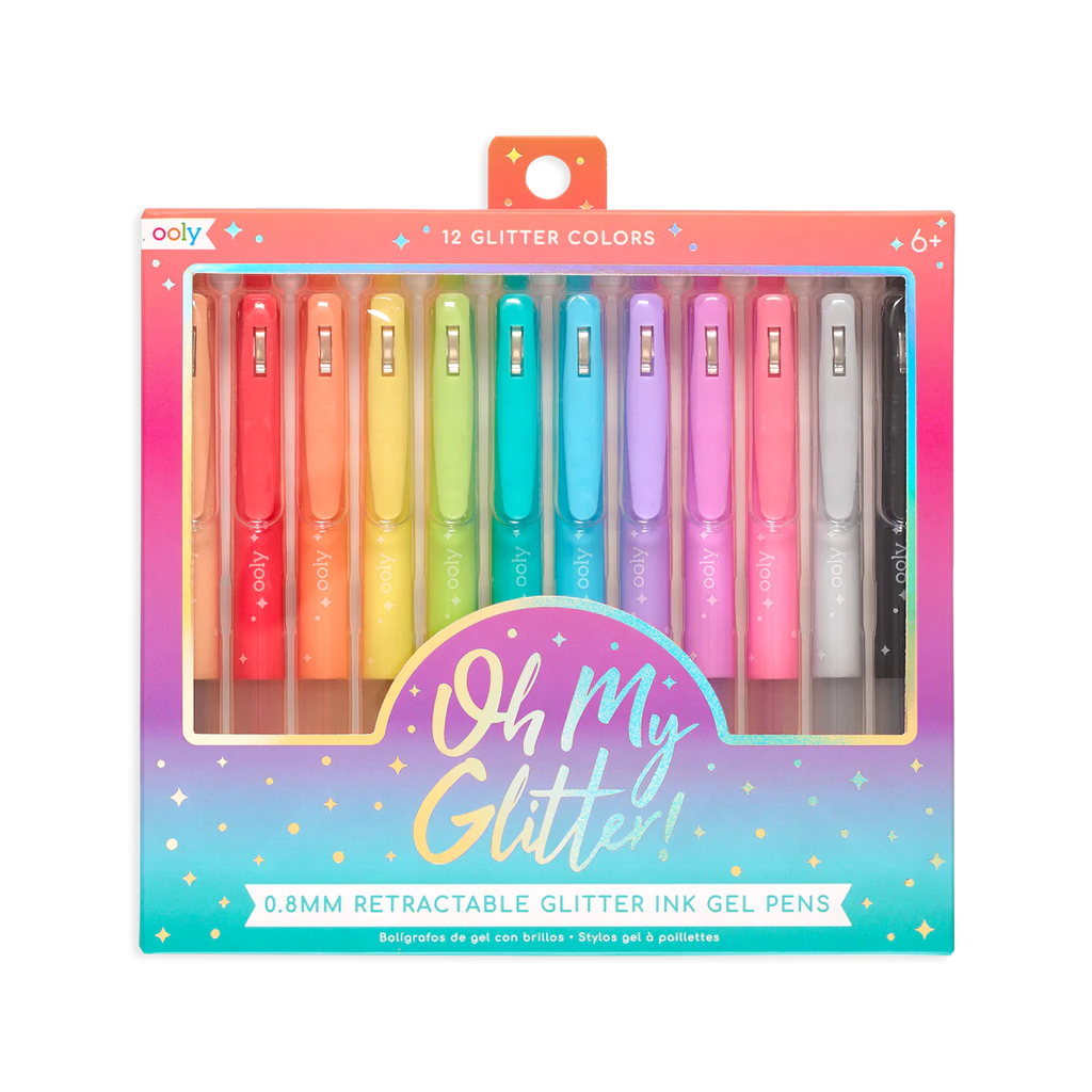 Oh My Glitter! Retractable Gel Pens - Set of 12