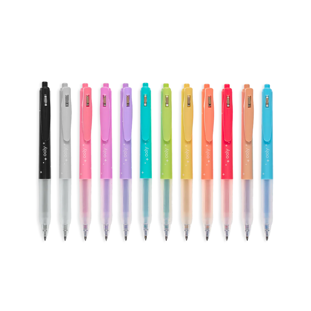 Oh My Glitter! Retractable Gel Pens - Set of 12