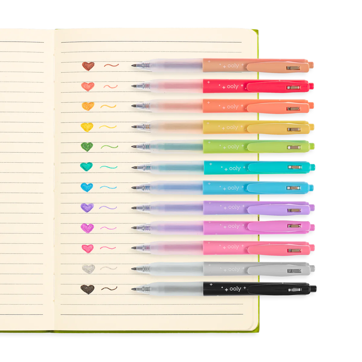 Oh My Glitter! Retractable Gel Pens - Set of 12