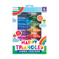 Happy Triangles Jumbo Crayons - Set of 12