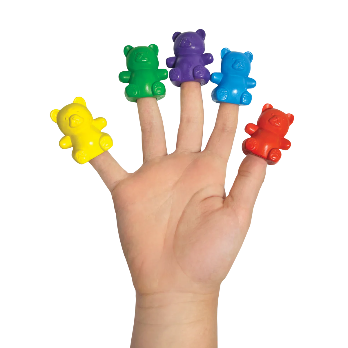 Cuddly Cubs Bear Finger Crayons - Set of 6