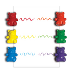Cuddly Cubs Bear Finger Crayons - Set of 6