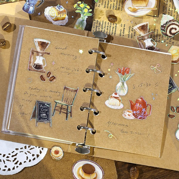 IRIDE Clear Planner Stickers- Cafe a la mode