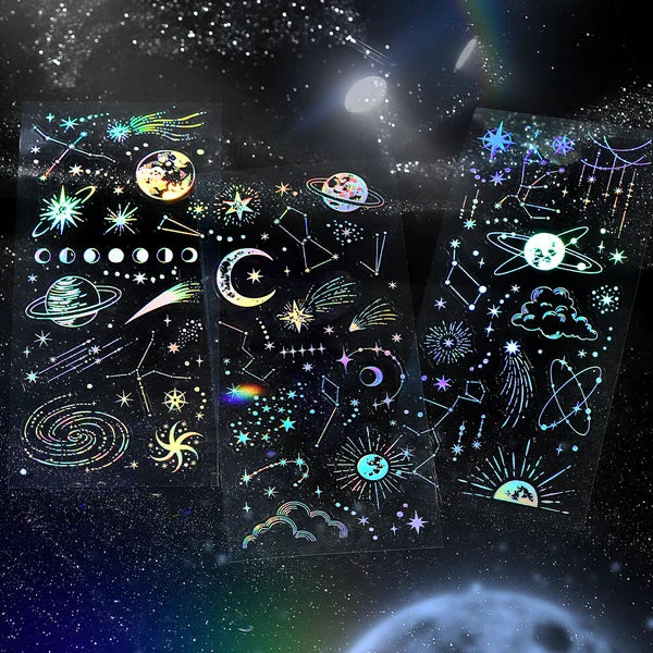 IRIDE Clear Planner Stickers- Galaxy
