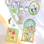 IRIDE Clear Planner Stickers- Stained Glass