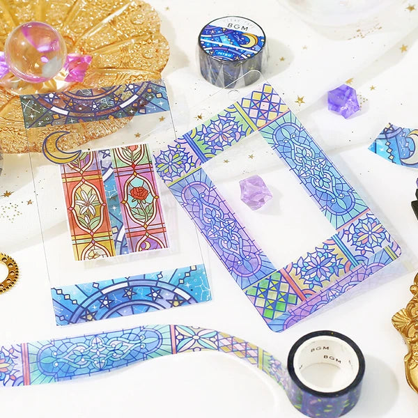 Kaleidoscope Stained Glass Washi Tape