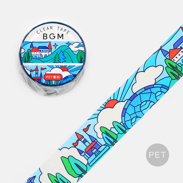 Forest Castle Stained Glass Washi Tape
