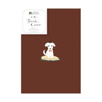 Embroidered Planner Cover- Book & Dog