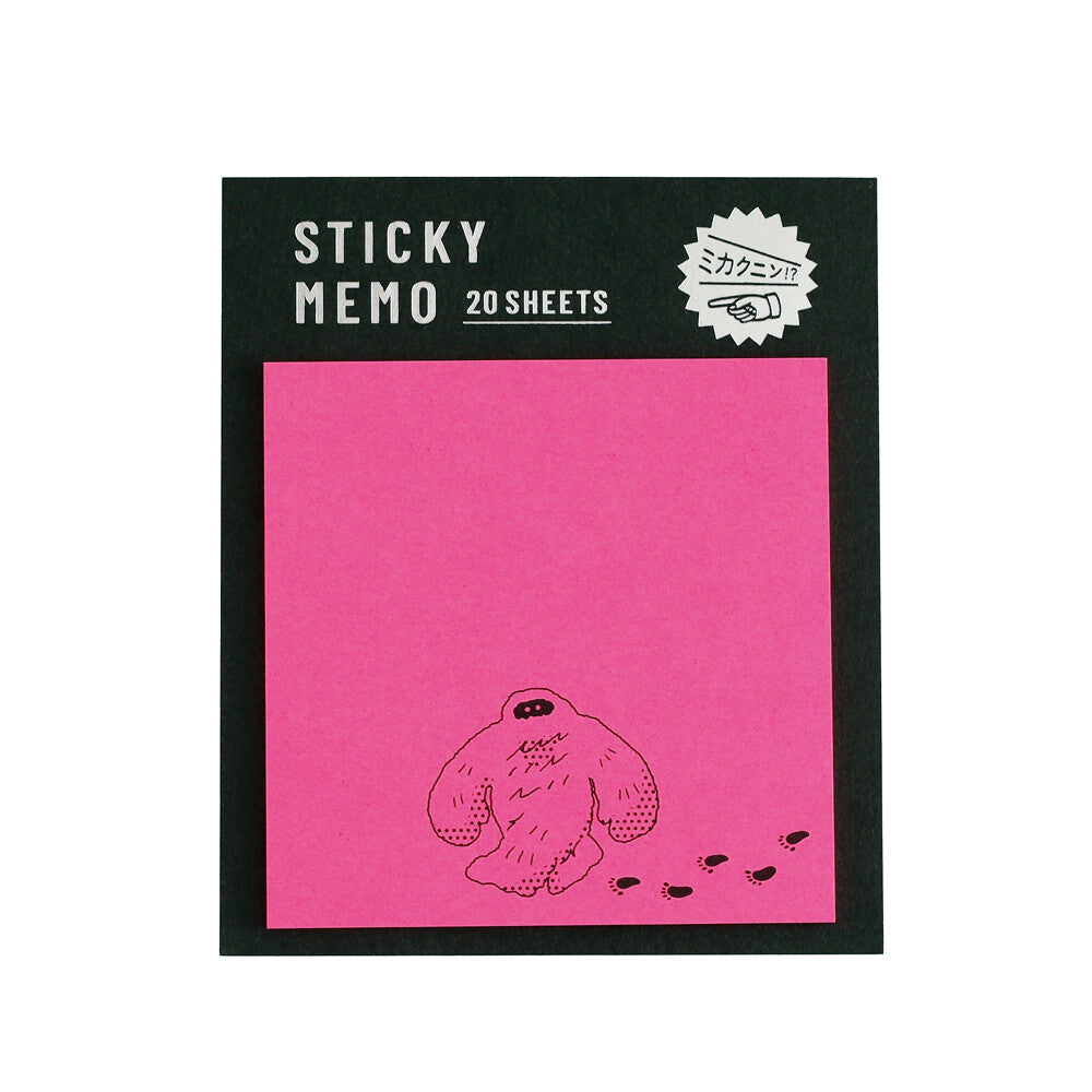 Bigfoot Sticky Memo Notes
