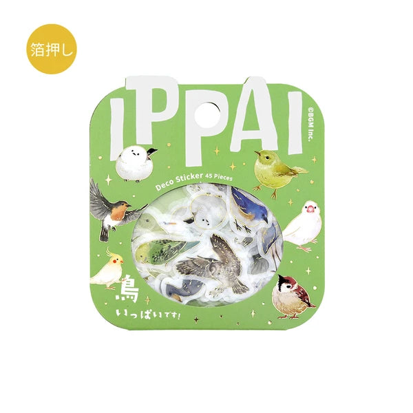Full of Birds Flake Stickers