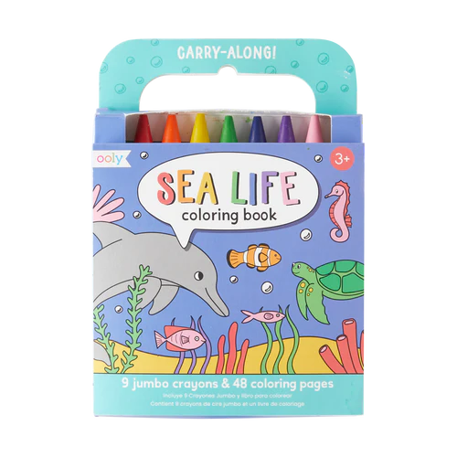 Carry Along Coloring Book Set - Sea Life