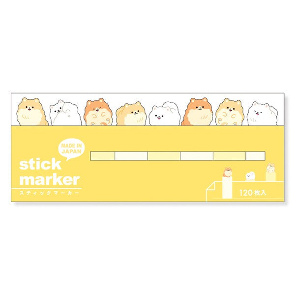 Pomeranian Stick Marker Stickers