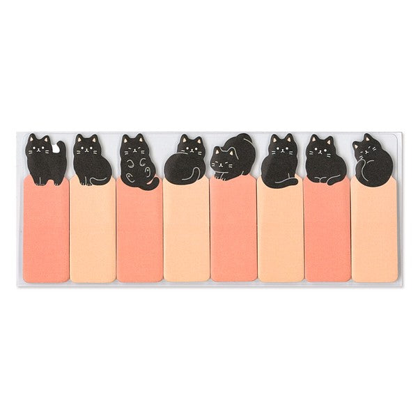 Black Cat Stick Marker Stickers