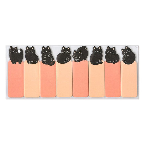 Black Cat Stick Marker Stickers