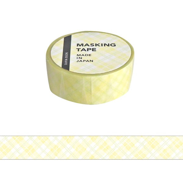 Yellow Plaid Washi