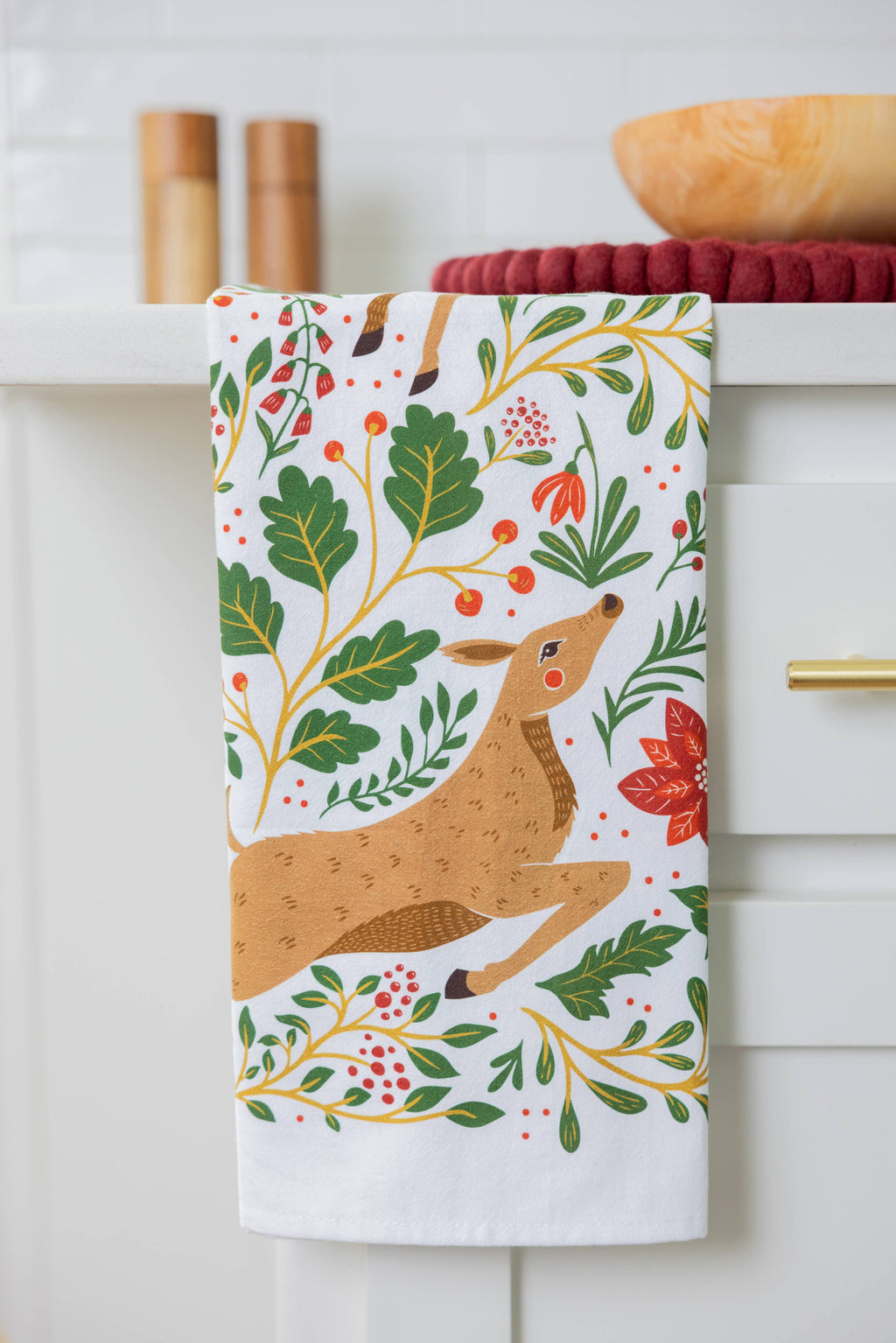 Christmas Forest Tea Towel