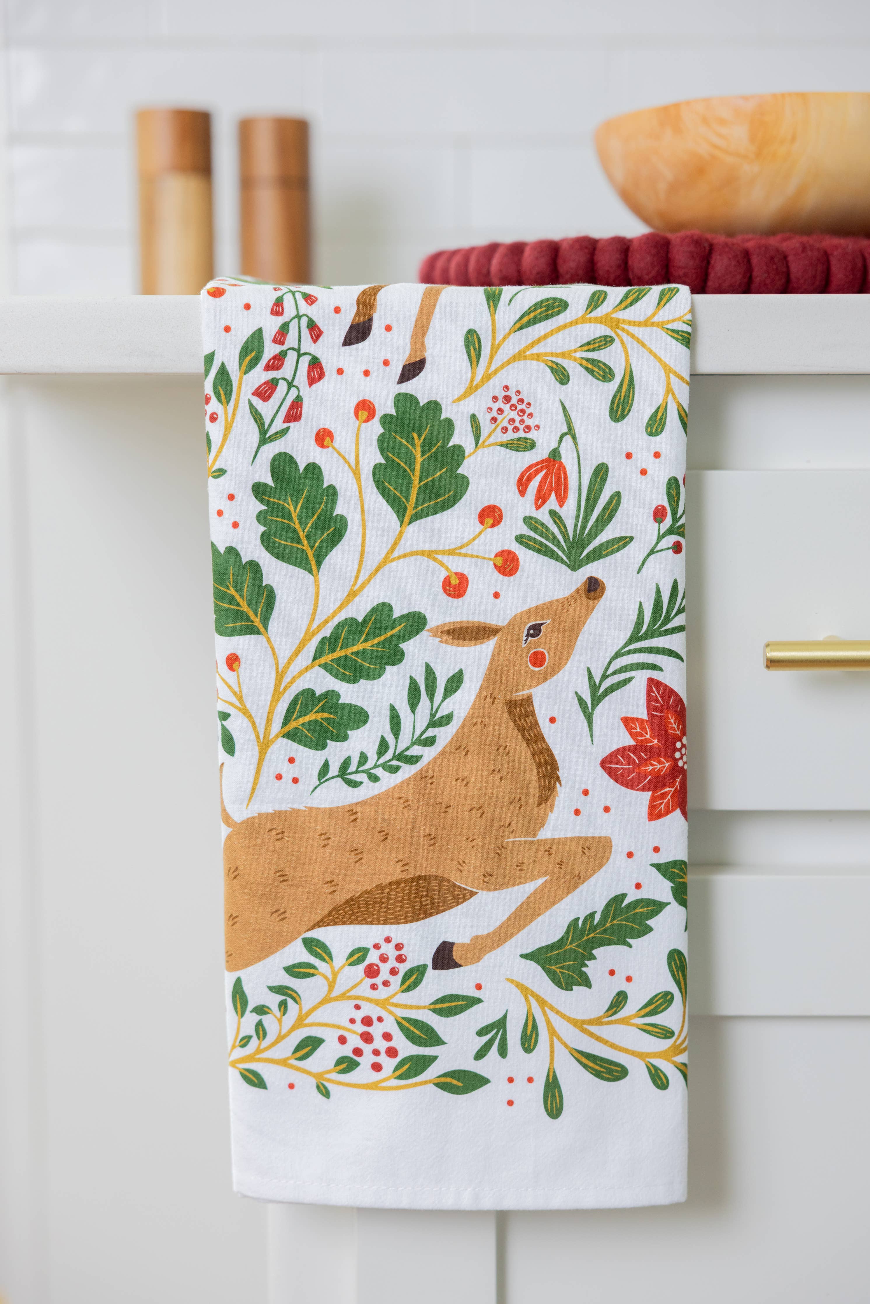 Christmas Forest Tea Towel