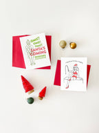 Santa's Elf - Pop Culture Letterpress Christmas Holiday Card