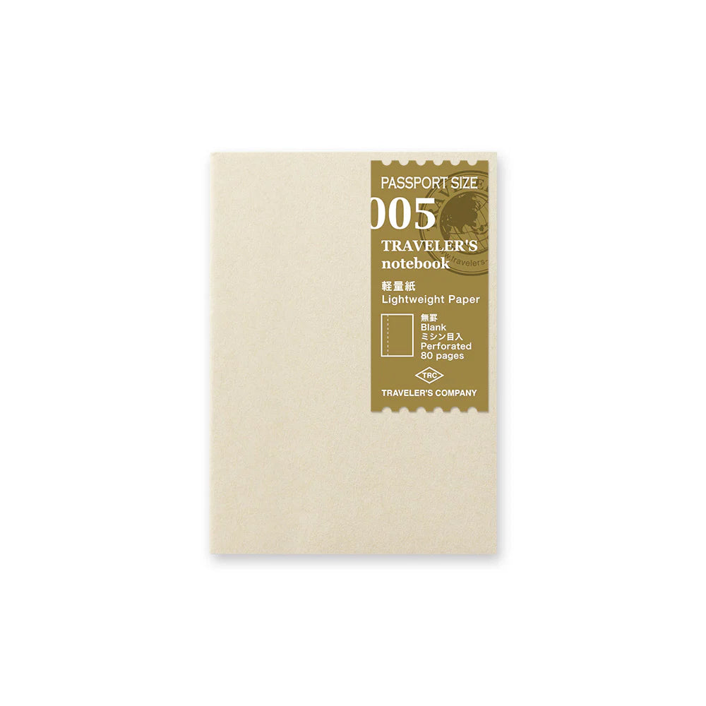 Traveler's Notebook P-005 Lightweight Paper Notebook - Passport Size