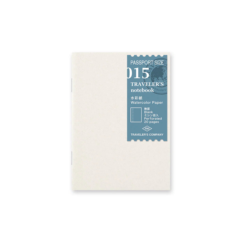 Traveler's Notebook P-015 Watercolor Paper Notebook - Passport Size