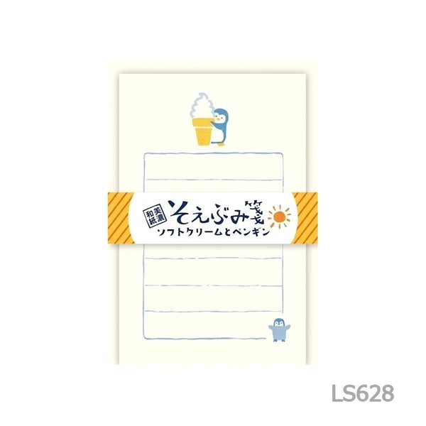 Soft ice cream and penguins Mini Letter Set