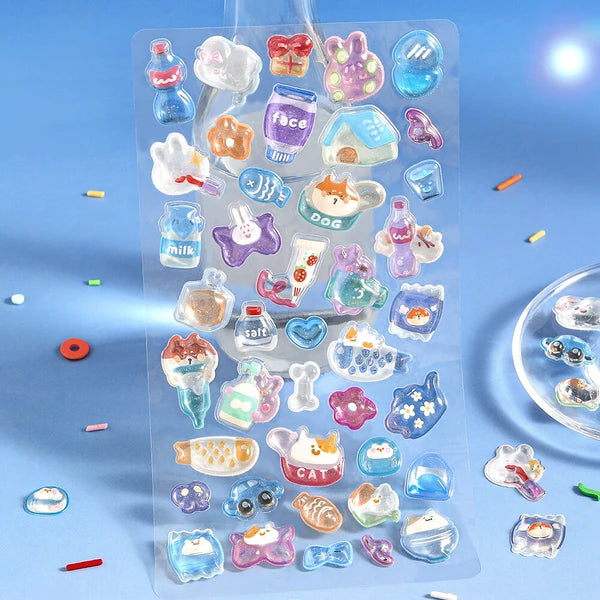 A Fun Life - 3D Sticker Sheet - Kyururun