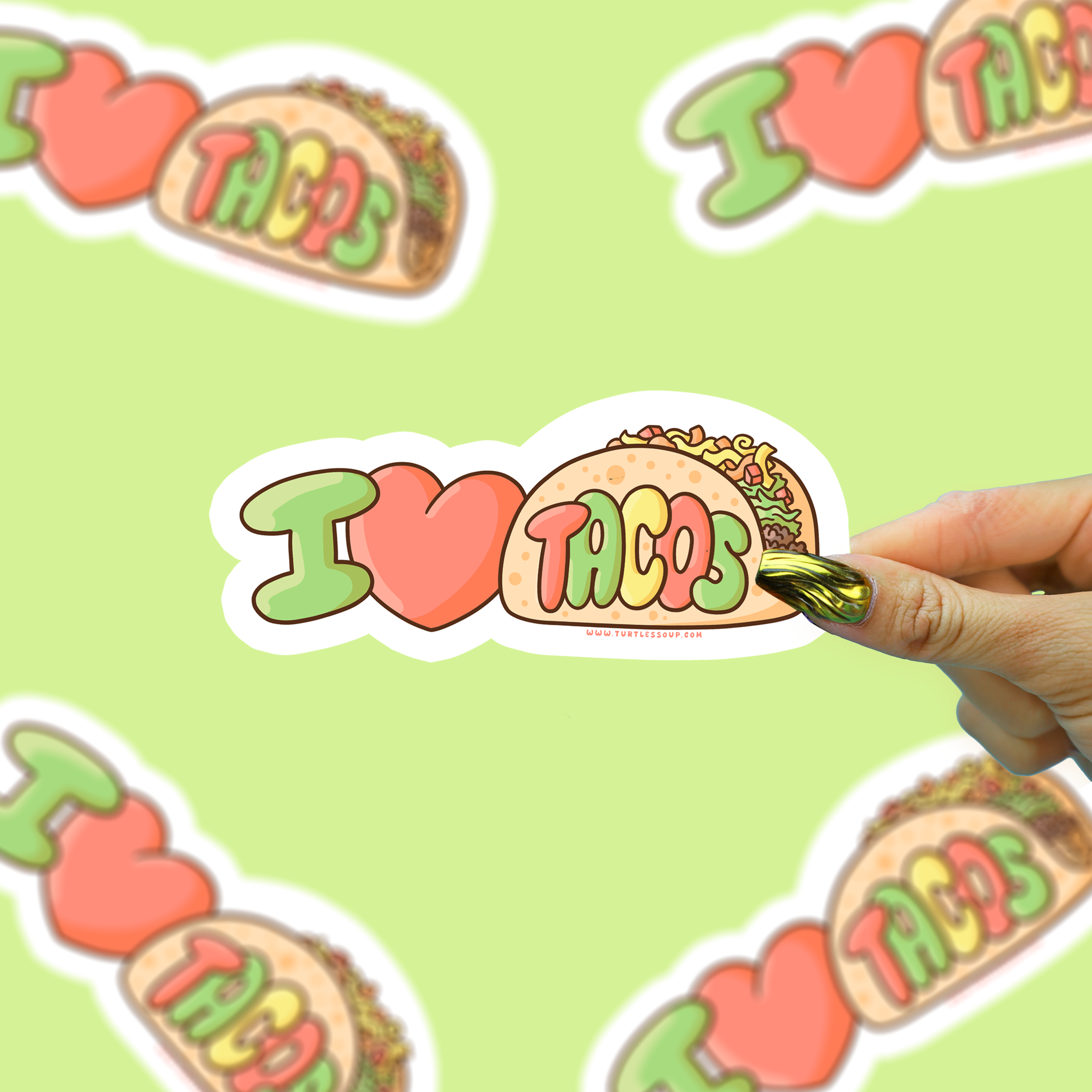 I Love Tacos Sticker