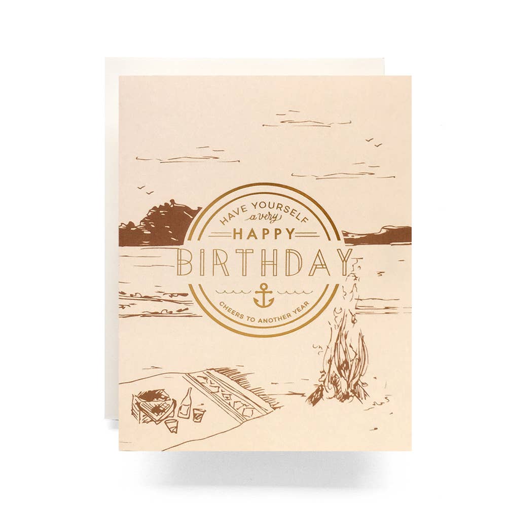 Beachy Birthday Card