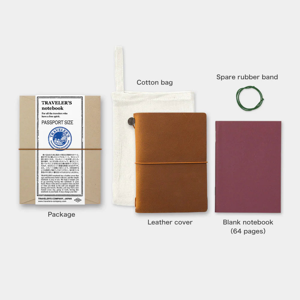 Traveler's Notebook P-00 Camel Passport Size