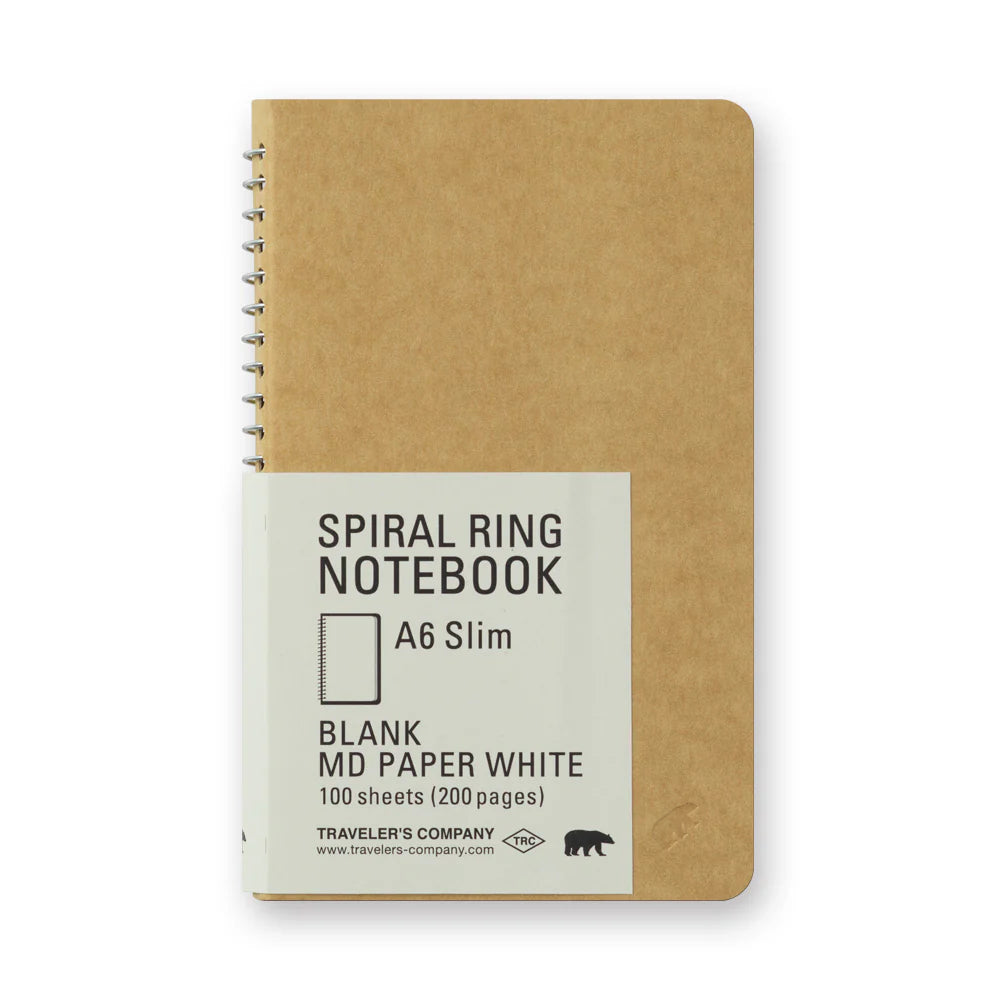 TRC A6 Slim Spiral Ring Blank Notebook