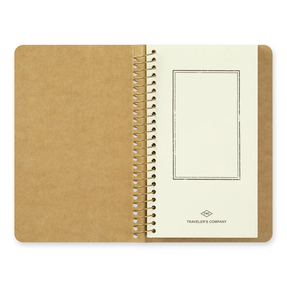 TRC A6 Slim Spiral Ring Notebook with Paper Pocket