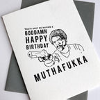Muthafukka Birthday - Letterpress Birthday Greeting Card