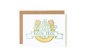 Good Luck Letterpress Greeting Card