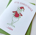 Grinch Christmas - Pop Culture Letterpress Holiday Card