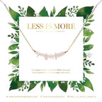 Rainbow Moonstone Smile Necklace- 14k Gold Dipped