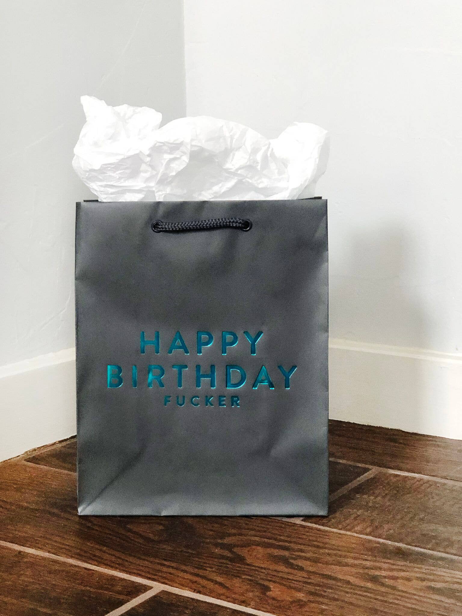 Birthday Fucker Foil-Stamped Gift Bag