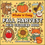 Fall Harvest Mini Coloring Book