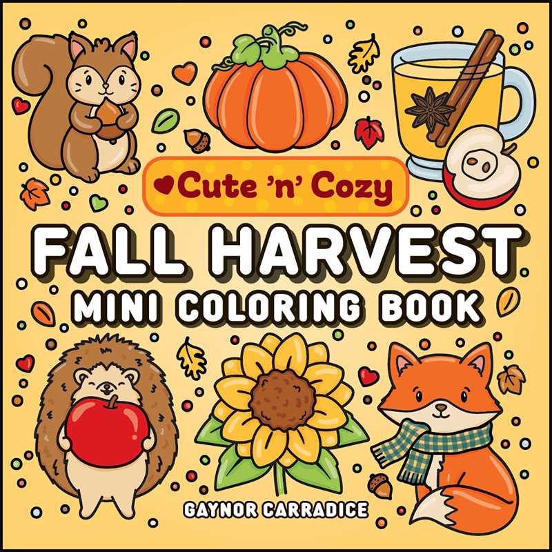 Fall Harvest Mini Coloring Book