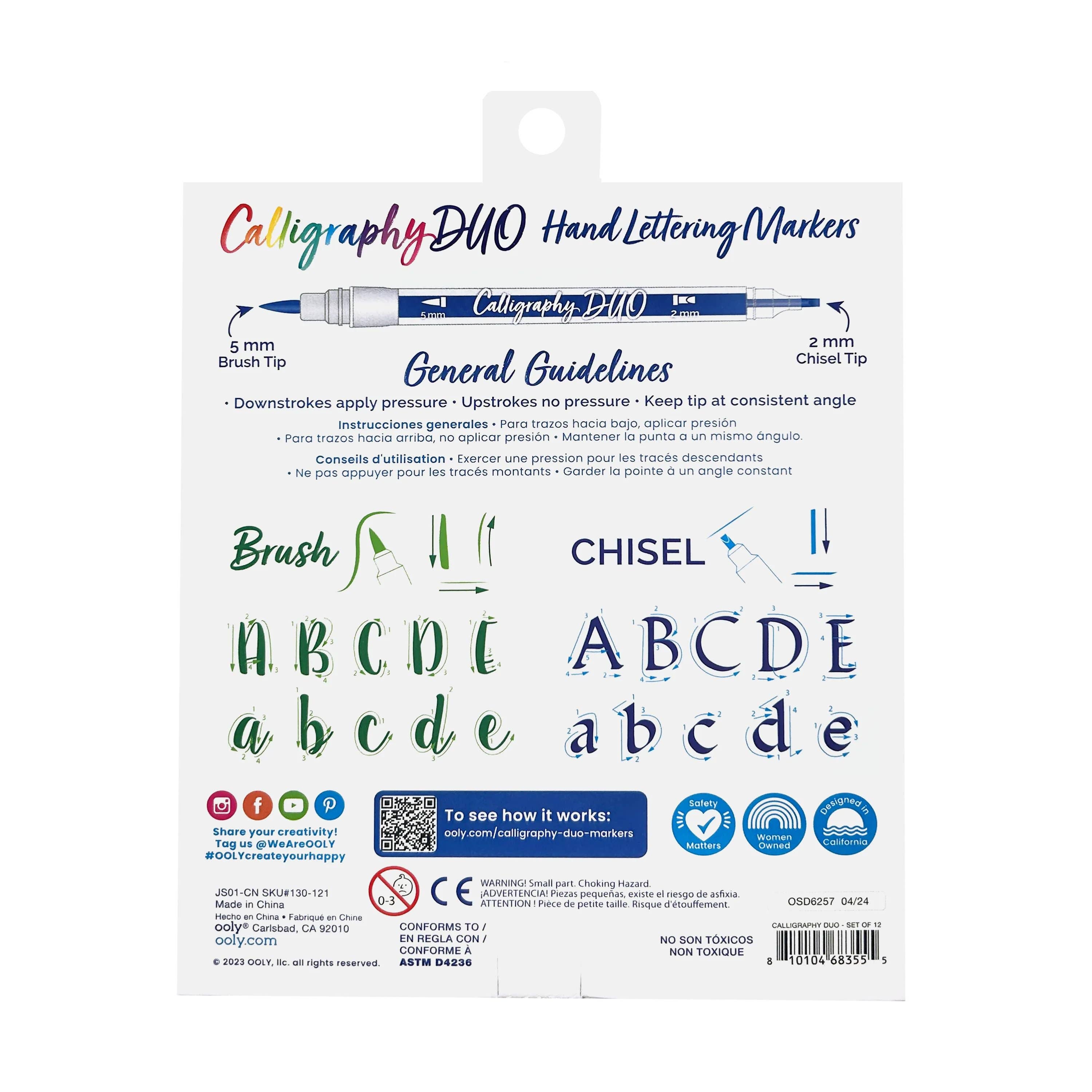 Calligraphy Duo Markers - Set of 12