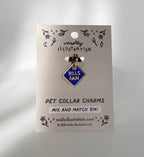 Buffalo Football Fan Pet Collar Charm