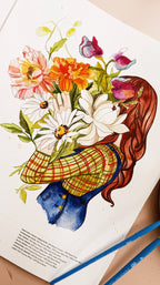 Watercolor Workbook 3: Café in Bloom