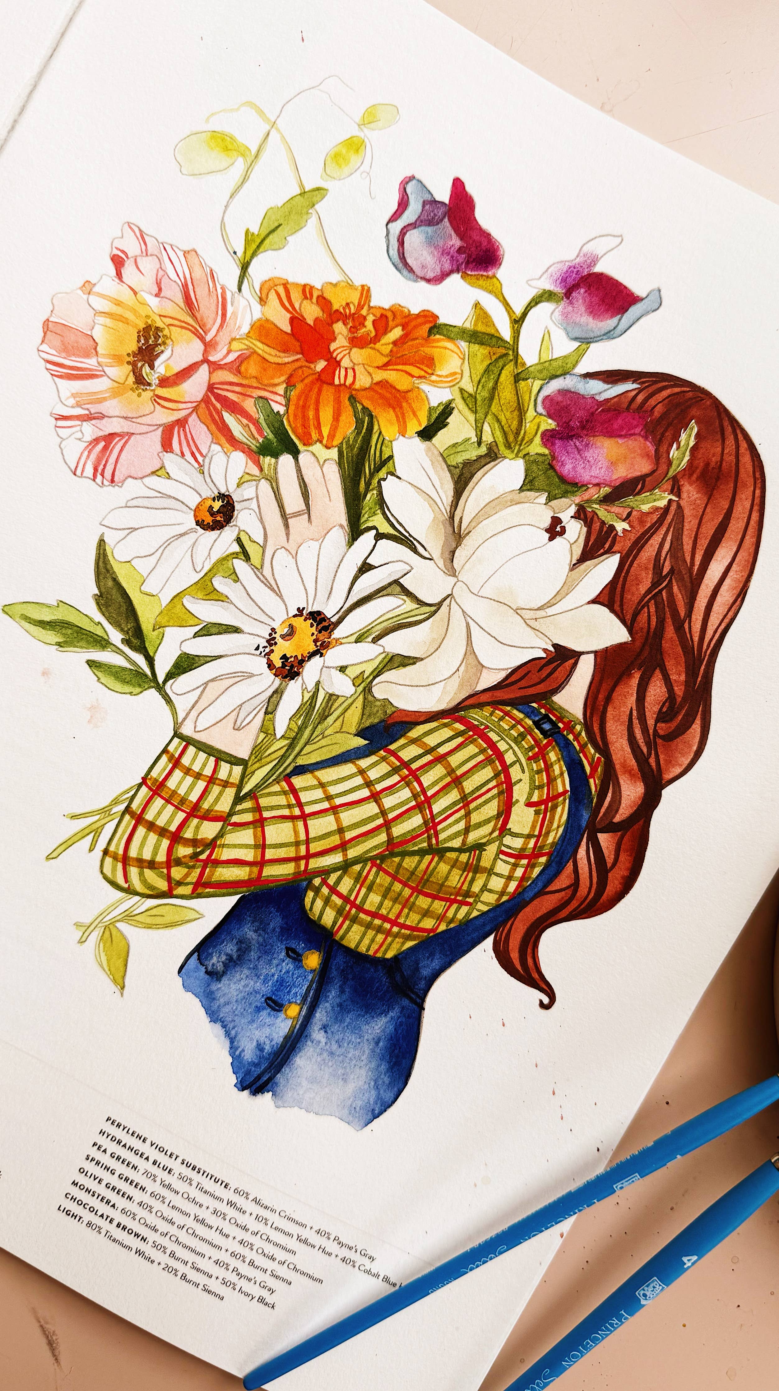 Watercolor Workbook 3: Café in Bloom