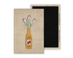 Loganberry Vase with Flowers Illustrated Magnet